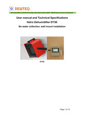 DEWTEQ DT3K User Manual And Technical Specifications