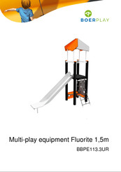 BOERPLAY Multi-play equipment Fluorite 1,5m Installation Instructions Manual