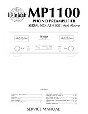 McIntosh MP1100 Service Manual