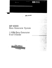 HP 80000 User Manual