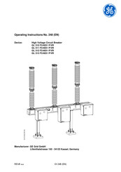 GE GL 312 F3/4031 P/VE Operating Instructions Manual