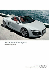 Audi R8 Spyder 2011 Owner's Manual