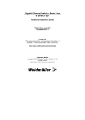 Weidmüller IE-SW-BL05-5GT Hardware Installation Manual