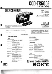 Sony Handycam Video 8 CCD-TR606E Service Manual