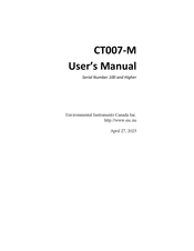 EIC CT007-M User Manual