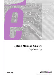Philips AX-201 Option Manual