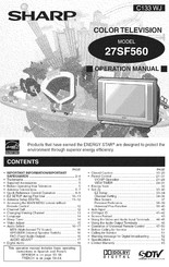Sharp 27SF560 Operation Manual