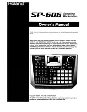 Roland SP-606 Owner's Manual