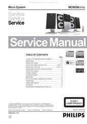 Philips MCM298/37 Service Manual