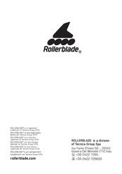 tecnica Rollerblade NITROBLADE JR Quick Start Manual