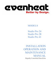 Evenheat Studio Pro 41 Installation, Operation And Maintenance Manual
