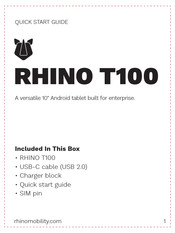 RHINO T100 Quick Start Manual
