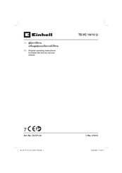 EINHELL TE-VC 18/10 Li Original Operating Instructions