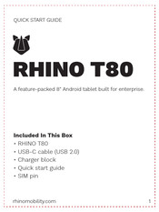 RHINO T80 Quick Start Manual