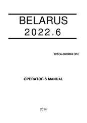 Belarus 2022.6 Operator's Manual
