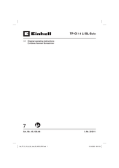 EINHELL TP-CI 18 Li BL-Solo Original Operating Instructions