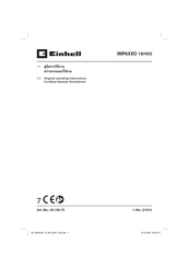 EINHELL IMPAXXO 18/400 Original Operating Instructions