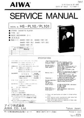 Aiwa HS-PL101 Service Manual