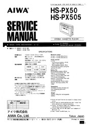 Aiwa HS-PX505 Service Manual