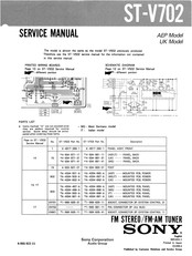 Sony ST-V702 Service Manual