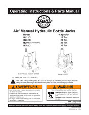 Omega Lift Equipment 18122C Operating Instructions & Parts Manual