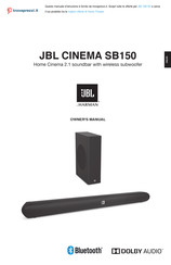Harman JBL CINEMA SB150 Owner's Manual