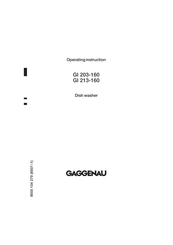 Gaggenau GI 213-160 Operating Instructions Manual