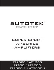 Autotek Super Sport AT1000 Manual
