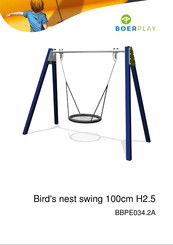 BOERPLAY Multi Swing with bird's nest swing 120cm H2.5 Manual