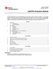 Texas Instruments bq25700AEVM-732 User Manual