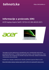Acer SF314-43 User Manual