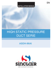 Sinclair ASDH-96AI Installation Manual