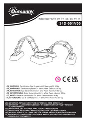 Aosom Outsunny 34D-001V00 Manual