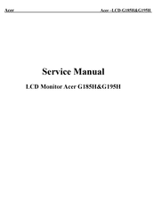Acer G195H Service Manual