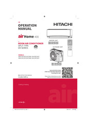 Hitachi airHome 400 RAK-DH13PCAST Operation Manual