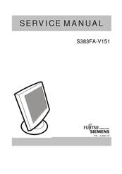 Siemens FUJITSU S383FA-V151 Service Manual