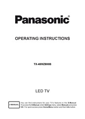 Panasonic TX-48MZ800B Operating Instructions Manual