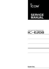 Icom IC-E208 Service Manual