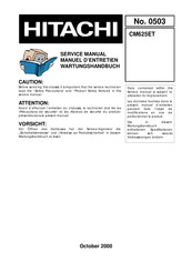 Hitachi CM625ET Service Manual