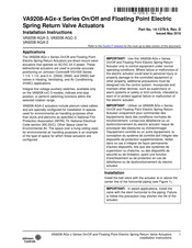 Johnson Controls VA9208-AG Series Installation Instructions Manual