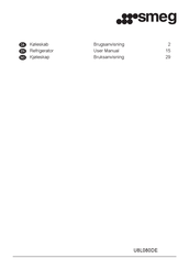 Smeg U8L080DE User Manual