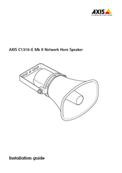 Axis C1310-E Mk II Installation Manual
