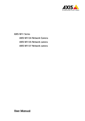 Axis M1137 User Manual