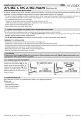 Videx 4KC-1 Installation Manual