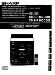 Sharp CMS-R160CDH Operation Manual