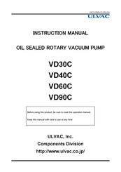 Ulvac VD30C Instruction Manual