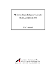 Advance Instrument AE-120 User Manual