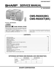 Sharp CMS-R600XT(BK) Service Manual