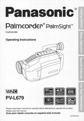 Panasonic Palmcorder PV-L679 Operating Instructions Manual