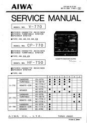 Aiwa HF-750 Service Manual